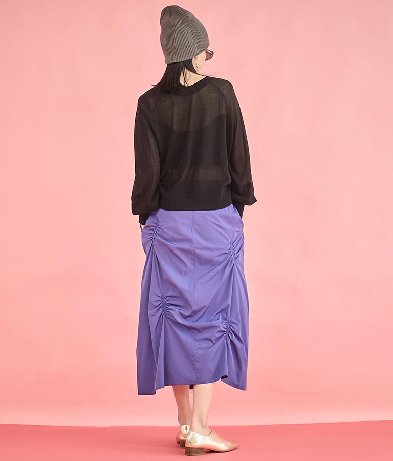 EimeeLaw ランダム ギャザー デザイン ダブルジップ スカート 361-9603