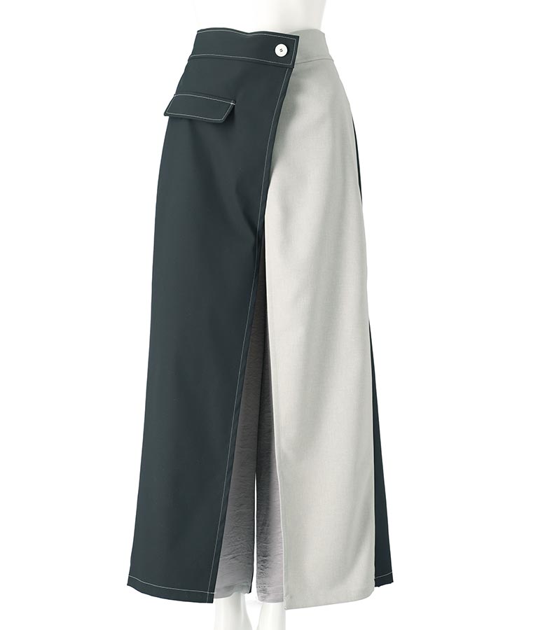 EimeeLaw 配色 ラップ デザイン パンツ 362-9602