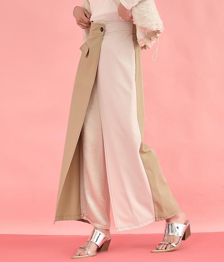 EimeeLaw 配色 ラップ デザイン パンツ 362-9602