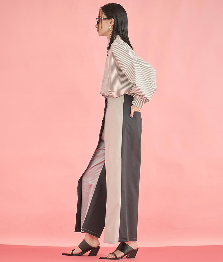 EimeeLaw 配色 ラップ デザイン パンツ 362-9602