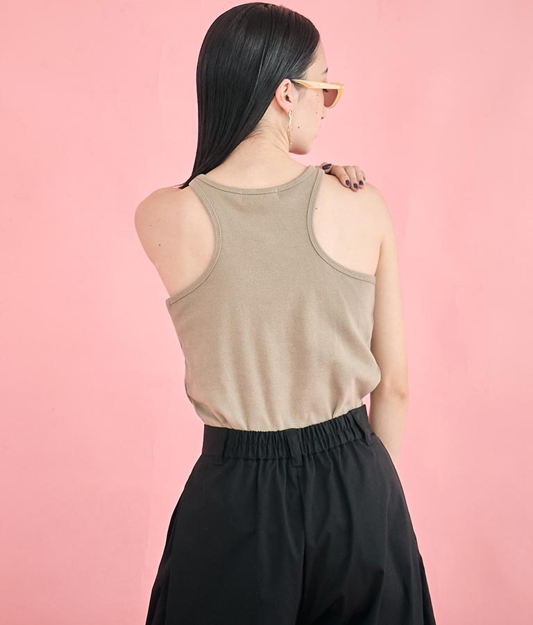 カップ付き エッジカット アメスリ タンクトップ 363-9609