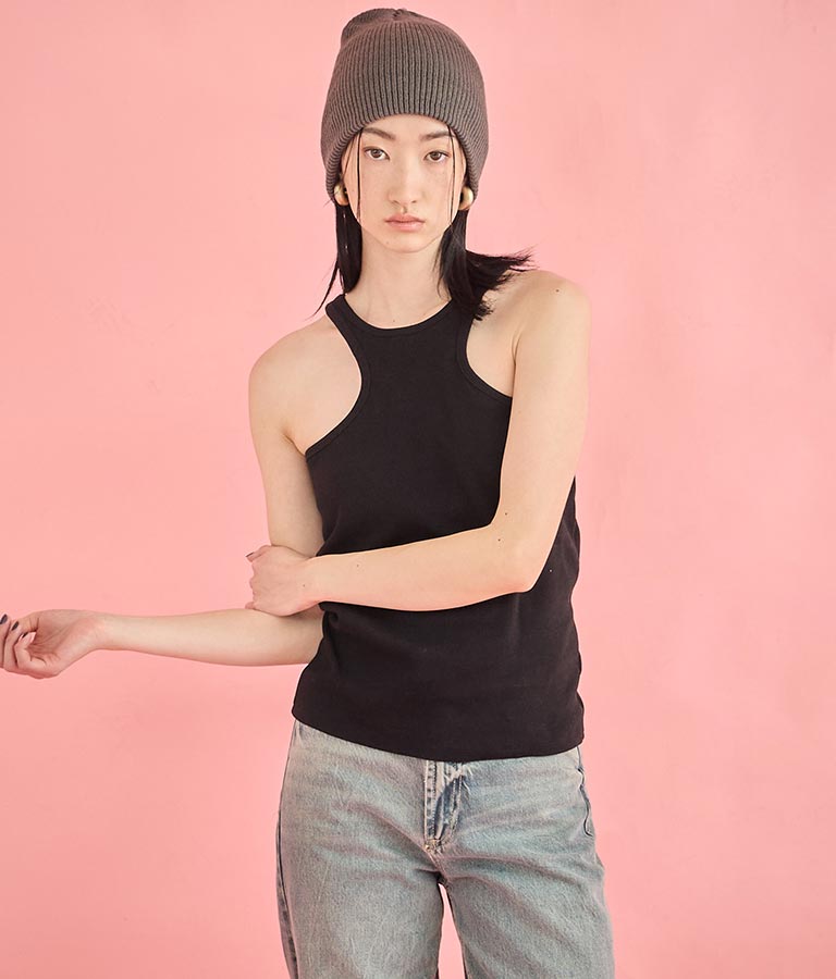 カップ付き エッジカット アメスリ タンクトップ 363-9609