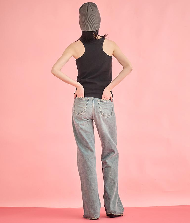 カップ付き エッジカット アメスリ タンクトップ 363-9609