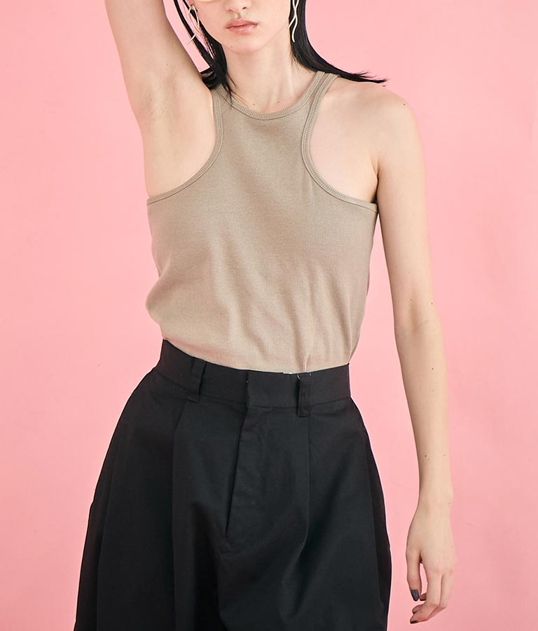 カップ付き エッジカット アメスリ タンクトップ 363-9609