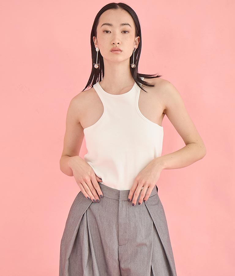 カップ付き エッジカット アメスリ タンクトップ 363-9609