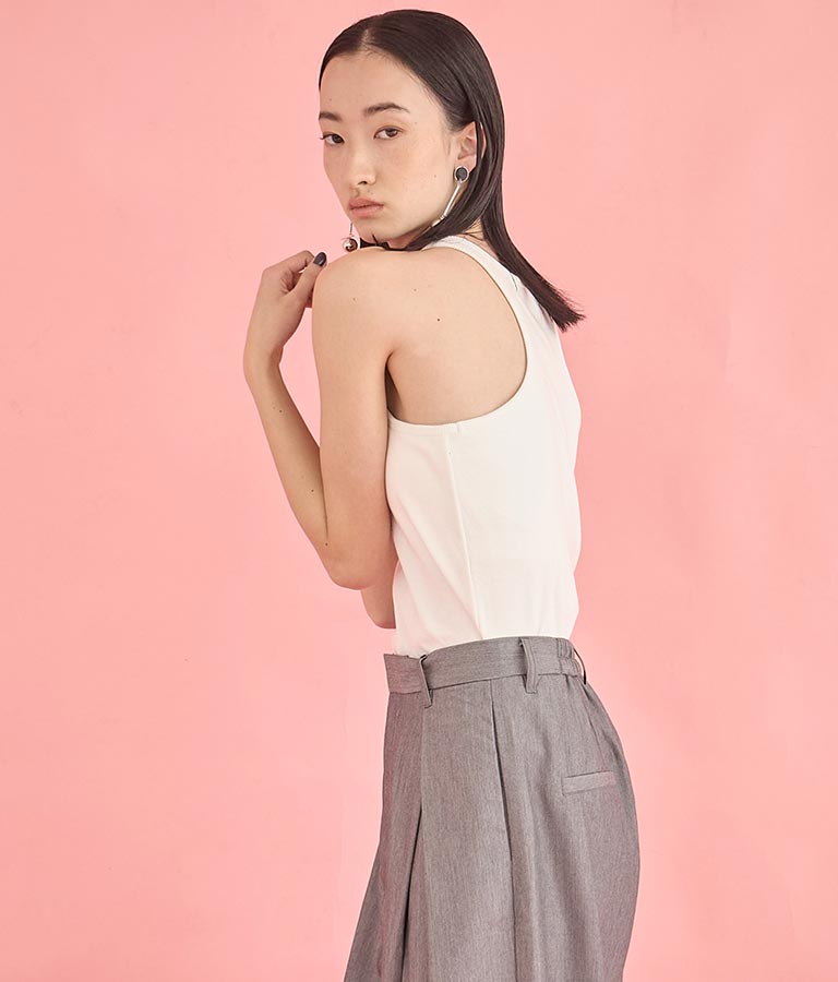 カップ付き エッジカット アメスリ タンクトップ 363-9609