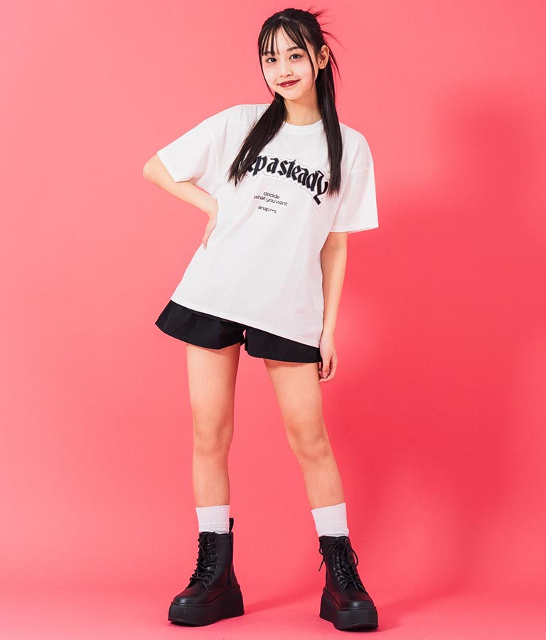 ANAP R+S ダメージ ワッペン ロゴ Tシャツ 【ユニセックス】913-7629