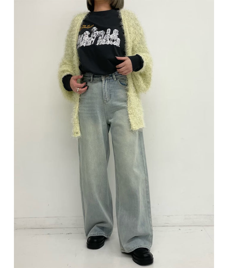 ダルメシアン ハイド アンド シーク プリント 長袖 ロンT 853-5936