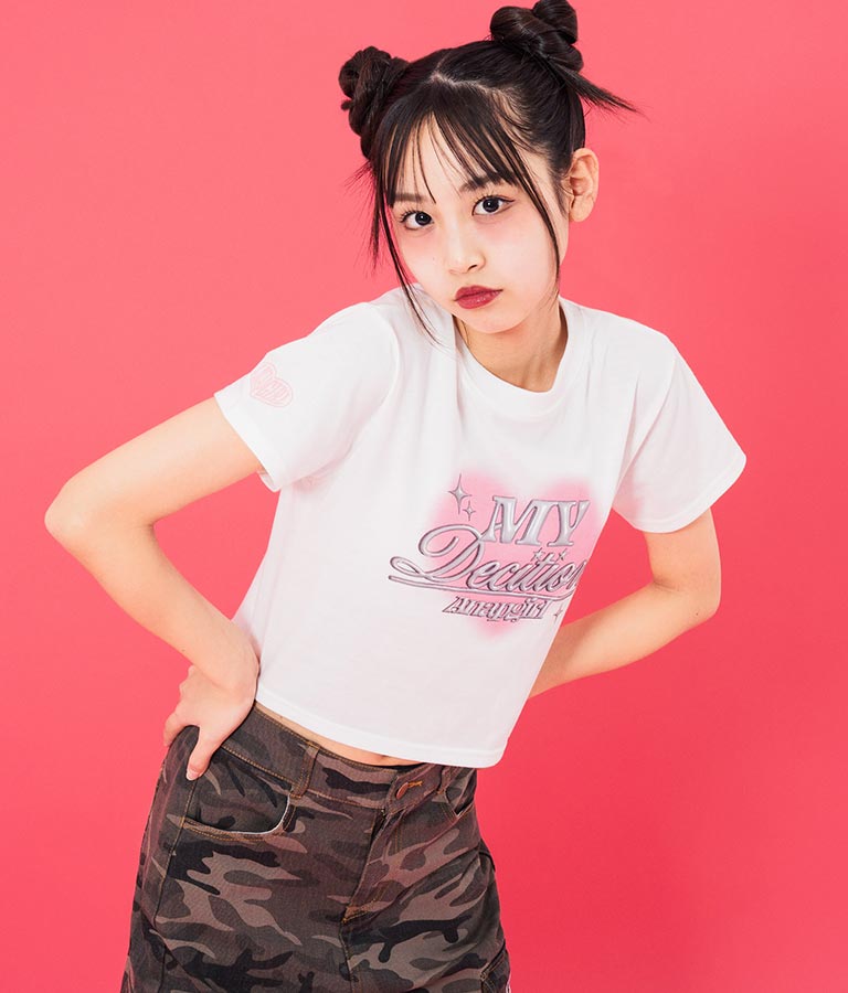 3D ロゴ プリント Tシャツ 913-7628