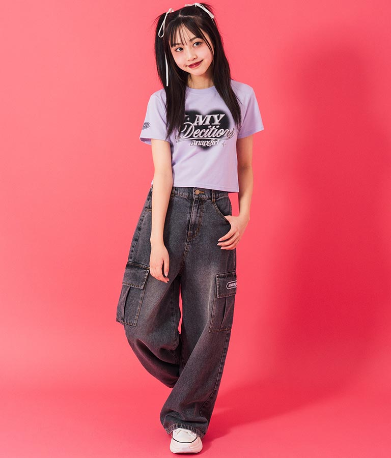 3D ロゴ プリント Tシャツ 913-7628