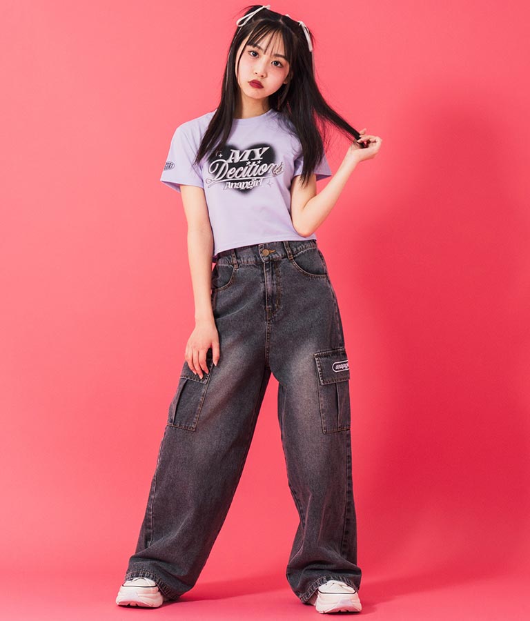 3D ロゴ プリント Tシャツ 913-7628