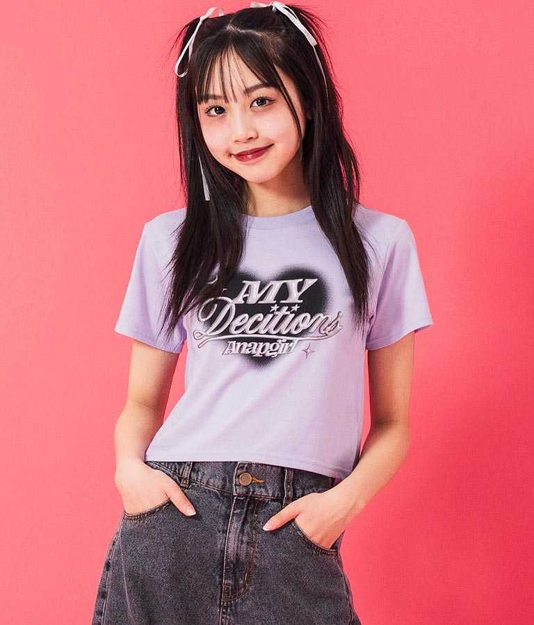 3D ロゴ プリント Tシャツ 913-7628