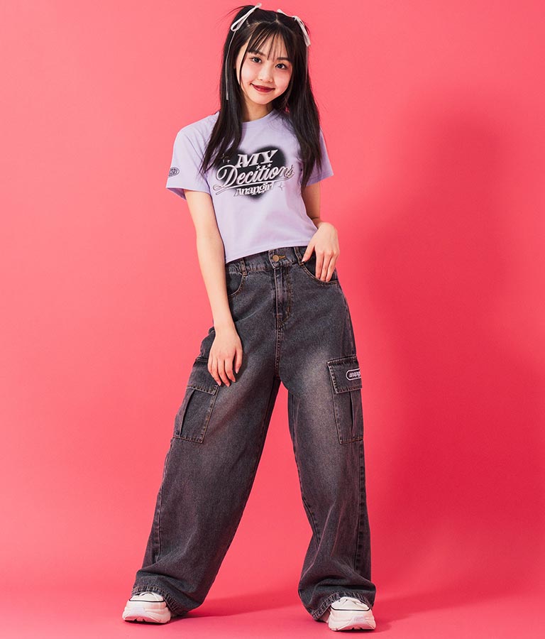 3D ロゴ プリント Tシャツ 913-7628