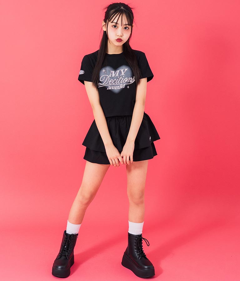 3D ロゴ プリント Tシャツ 913-7628