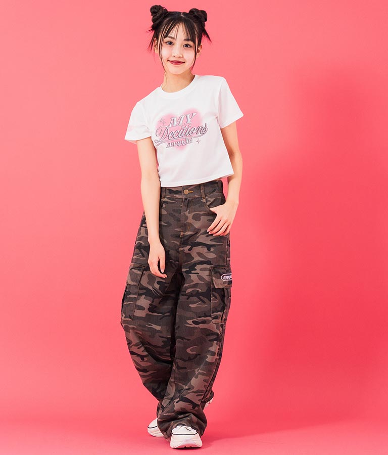 3D ロゴ プリント Tシャツ 913-7628