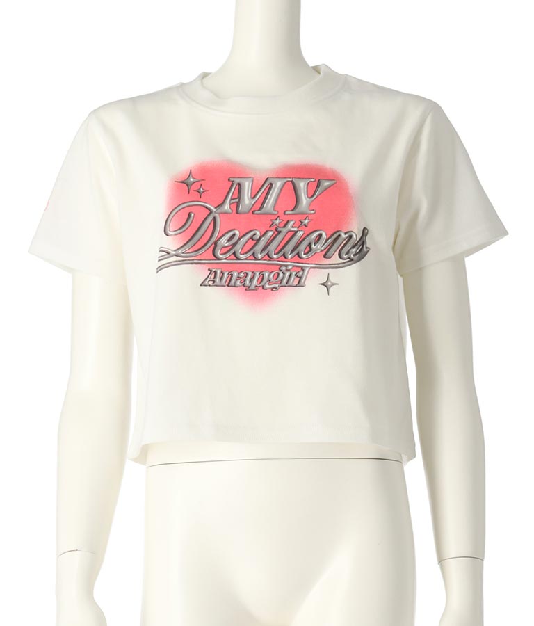 3D ロゴ プリント Tシャツ 913-7628