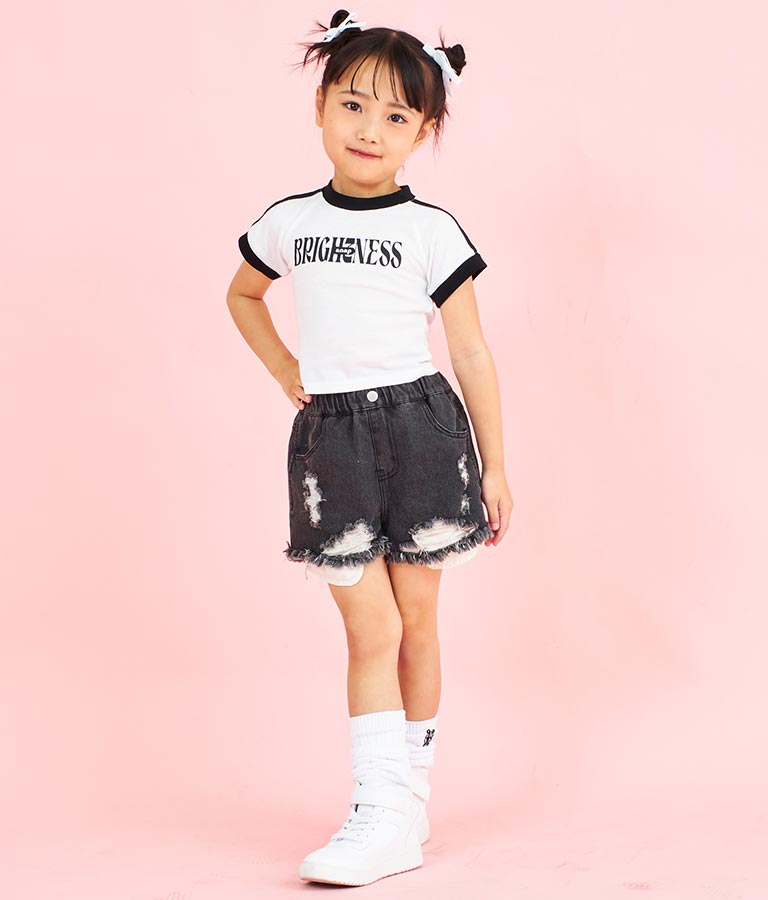 ショルダー ライン リンガー Tシャツ 423-3367
