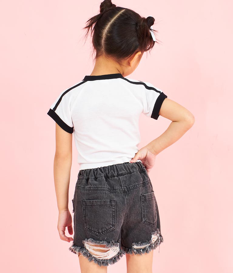 ショルダー ライン リンガー Tシャツ 423-3367
