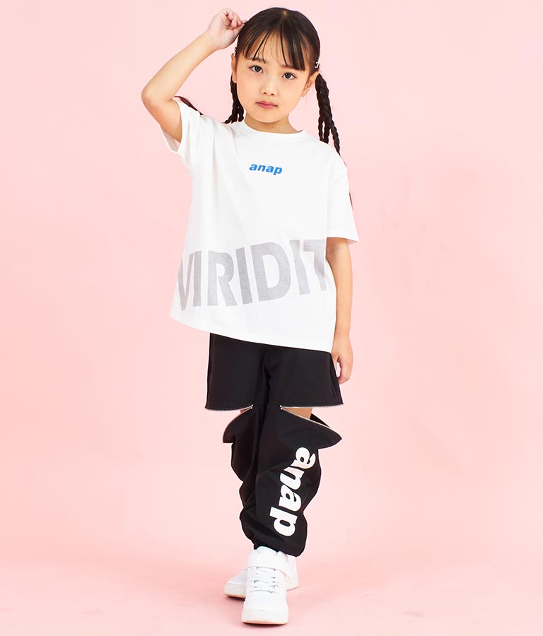 コットン 100% ロゴ プリント ビッグ Tシャツ 423-3369
