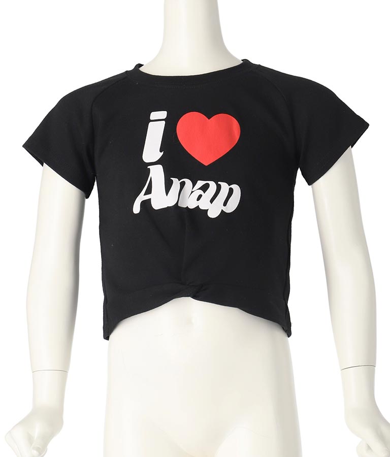 I LOVE ロゴ ウエスト クロス ミニ Tシャツ【ジュニアお揃い】 423-3374