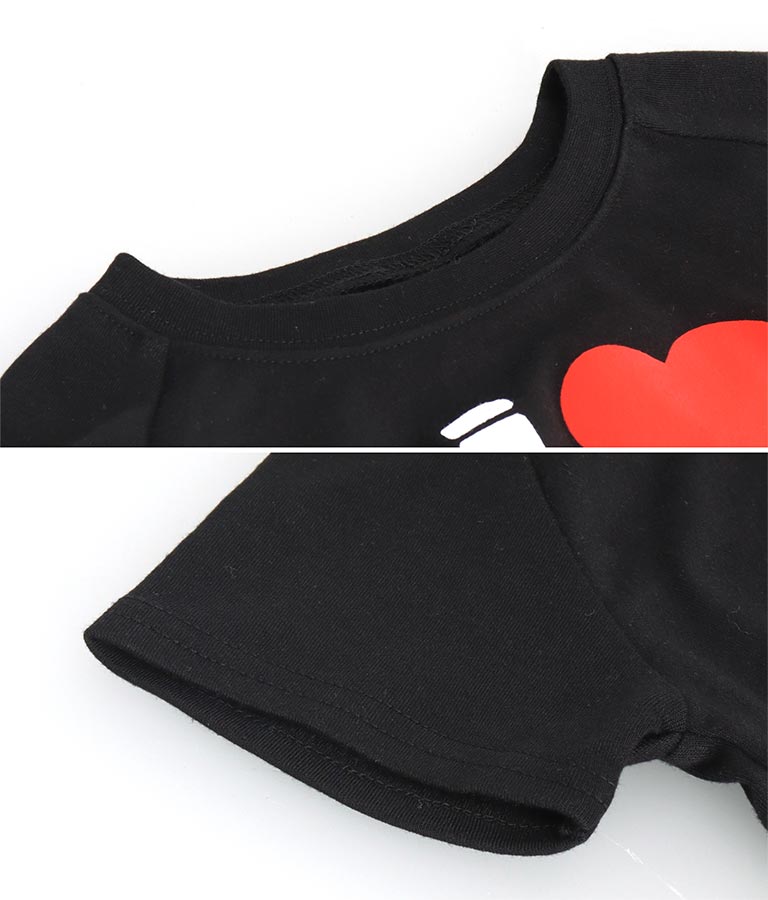 I LOVE ロゴ ウエスト クロス ミニ Tシャツ【ジュニアお揃い】 423-3374