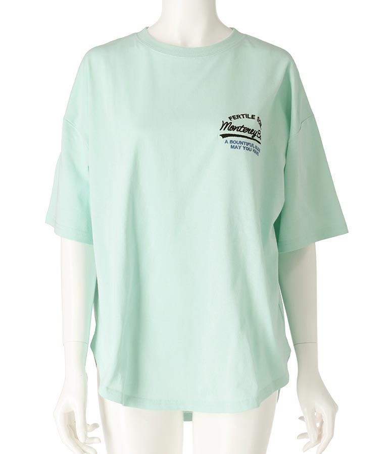 SURF ロゴ 刺繍 オーバーサイズ シルエット 半袖 Tシャツ 853-5928