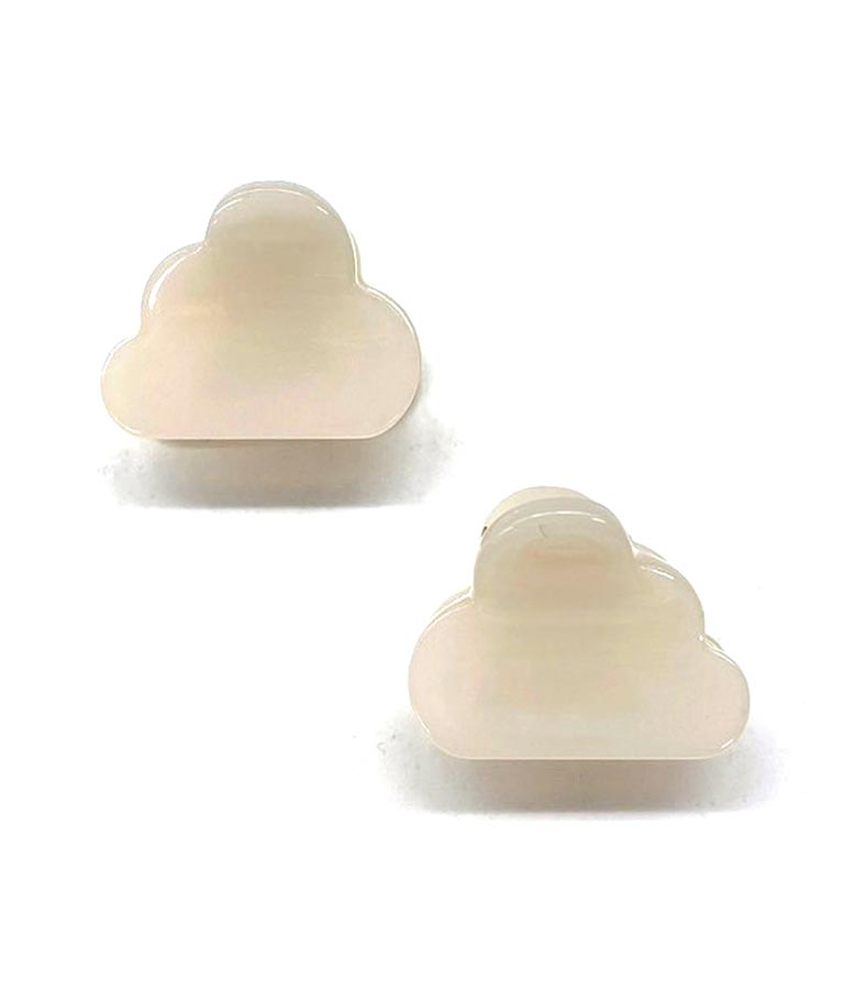 2セット モクモク クリア カラー ミニ ヘア クリップ 859-5944