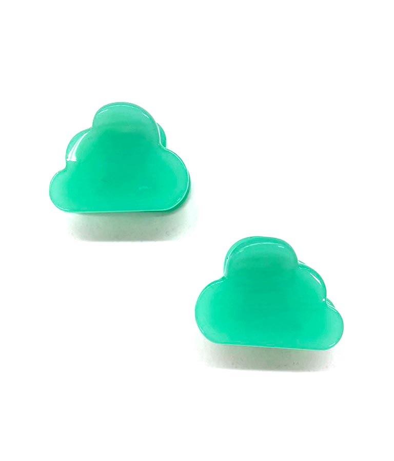 2セット モクモク クリア カラー ミニ ヘア クリップ 859-5944