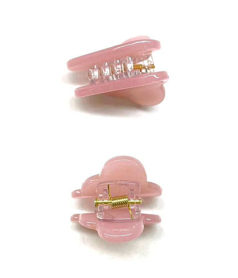 2セット モクモク クリア カラー ミニ ヘア クリップ 859-5944