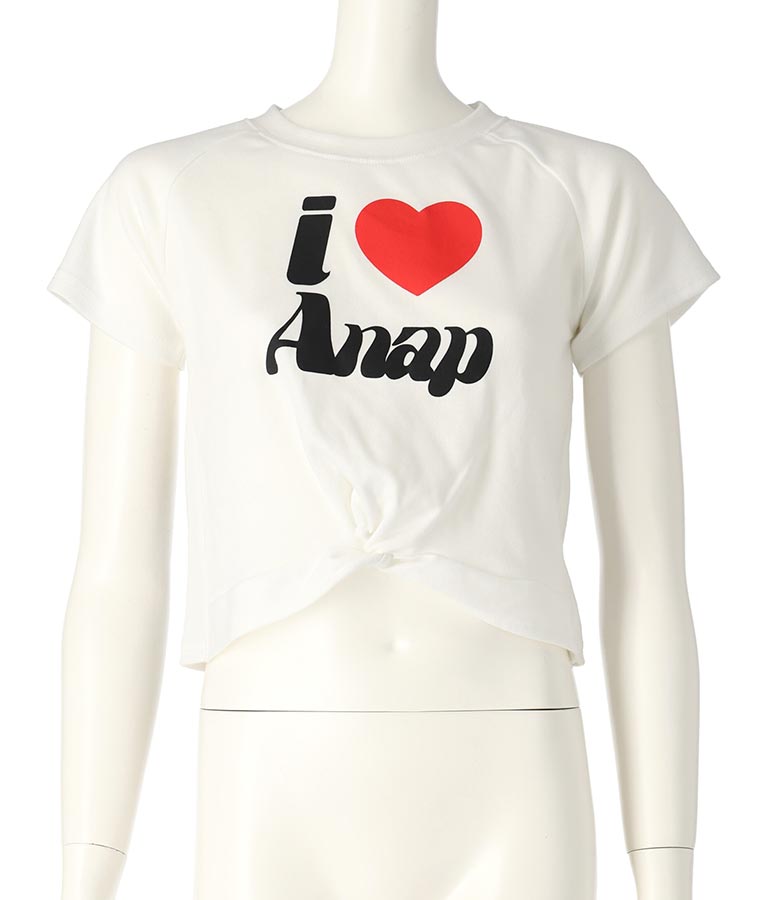 I LOVE ロゴ ウエスト クロス ミニ Tシャツ【キッズお揃い】 913-7642