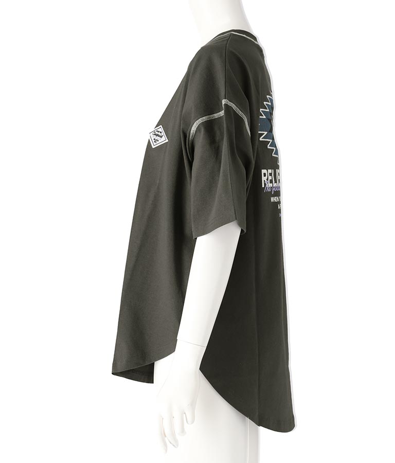オルテガ デニム ワッペン オーバーサイズ 半袖 Tシャツ