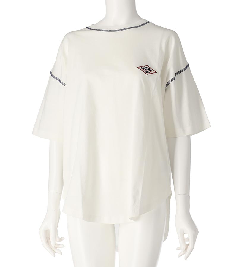 オルテガ デニム ワッペン オーバーサイズ 半袖 Tシャツ 853-5930