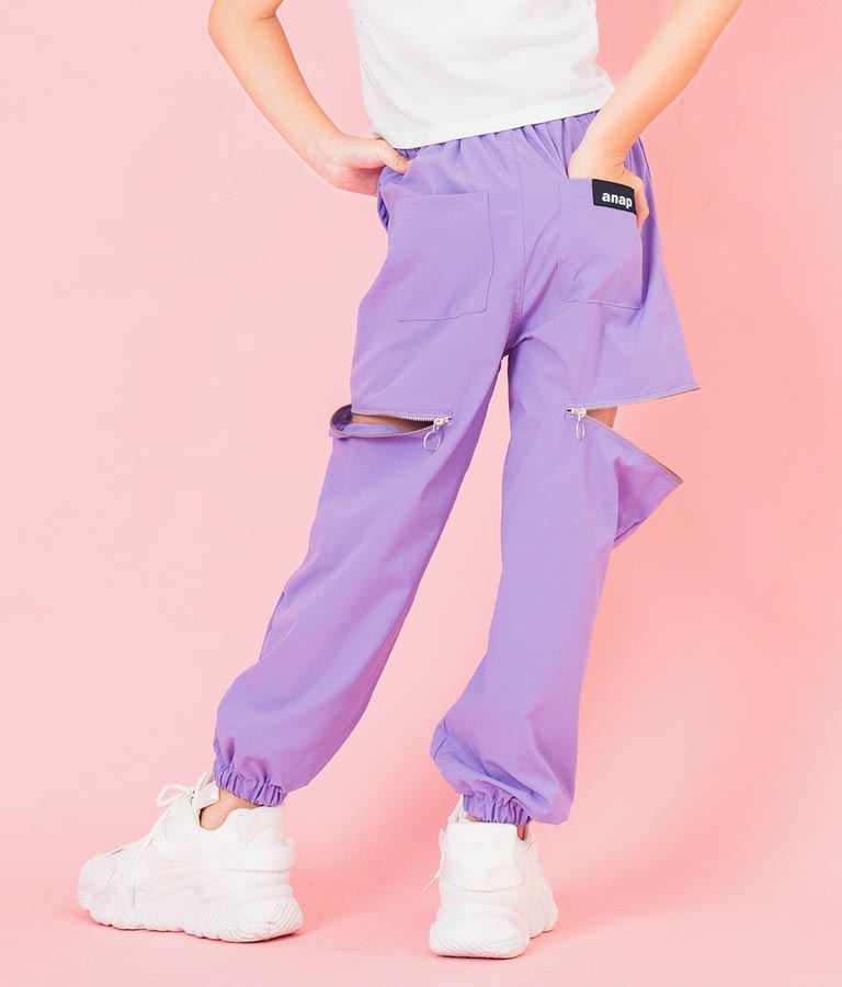 ジップ デザイン カーゴ パンツ 422-3370