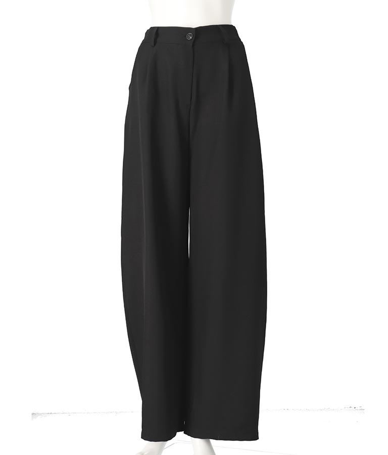 ITALY タック入り ワイド パンツ 392-2935