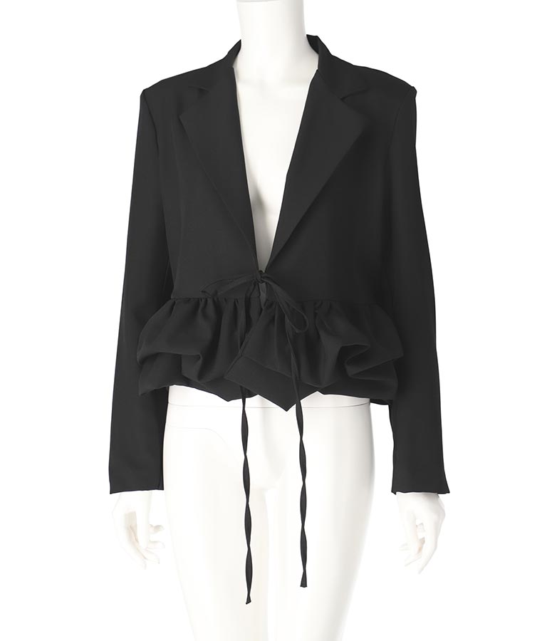 ITALY ペプラム ヘム デザイン ジャケット 394-2934