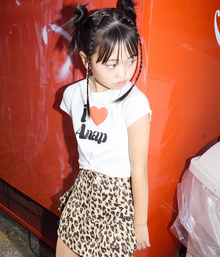 I LOVE ロゴ ウエスト クロス ミニ Tシャツ【ジュニアお揃い】 423-3374