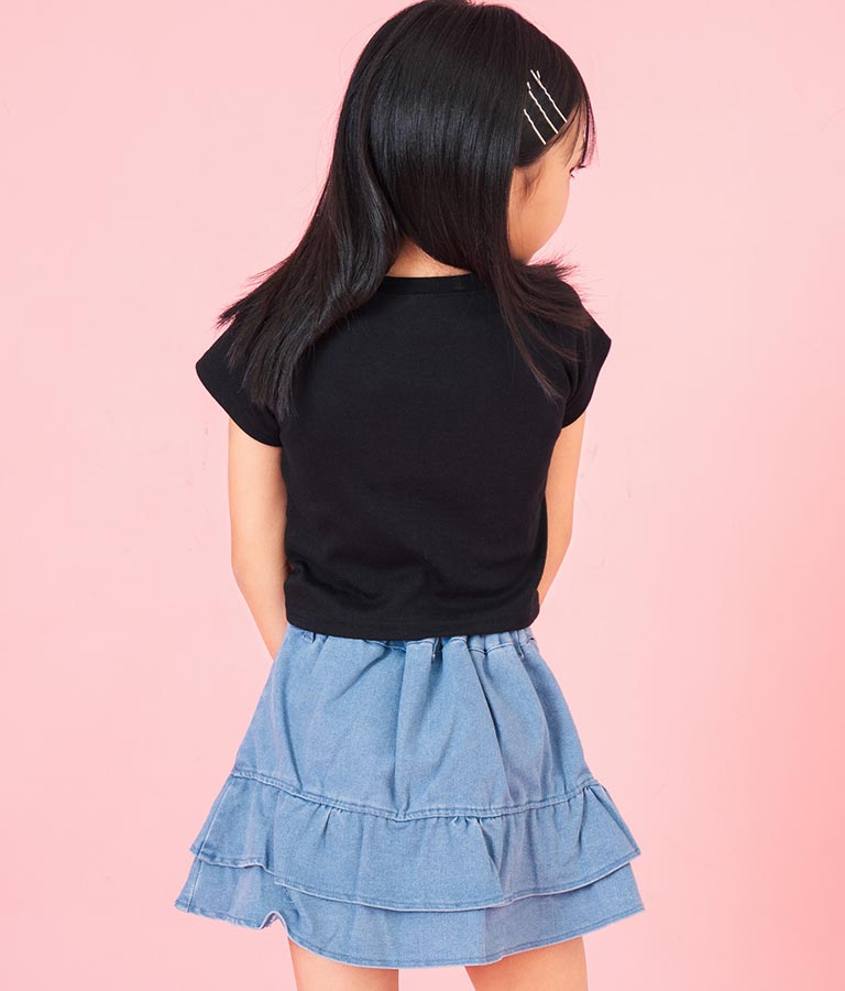 I LOVE ロゴ ウエスト クロス ミニ Tシャツ【ジュニアお揃い】 423-3374
