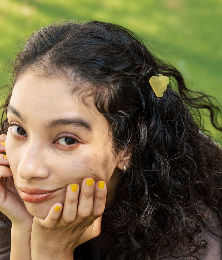 2セット モクモク クリア カラー ミニ ヘア クリップ 859-5944