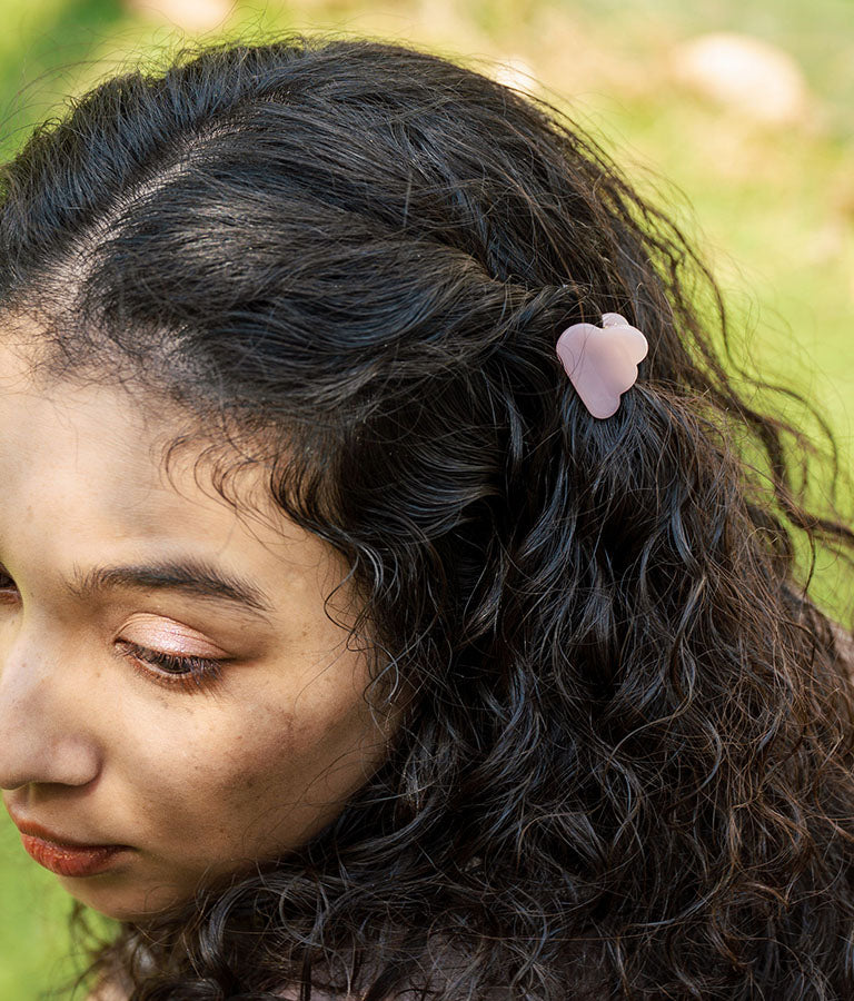 2セット モクモク クリア カラー ミニ ヘア クリップ 859-5944