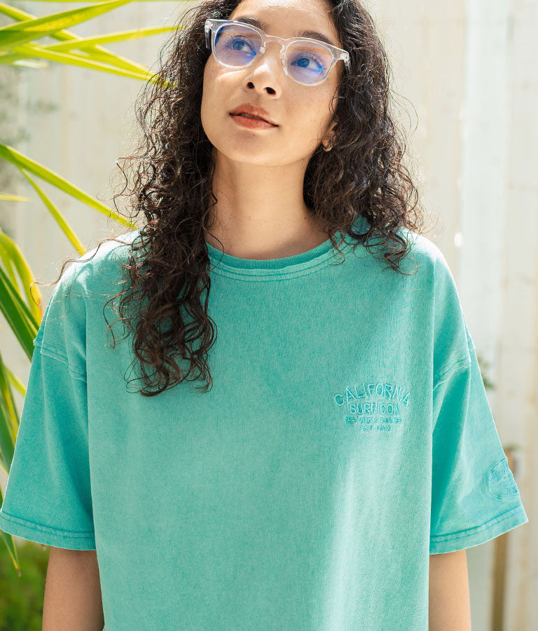ピグメント加工 カットオフ CALIFORNIA ロゴ Tシャツ 853-5929