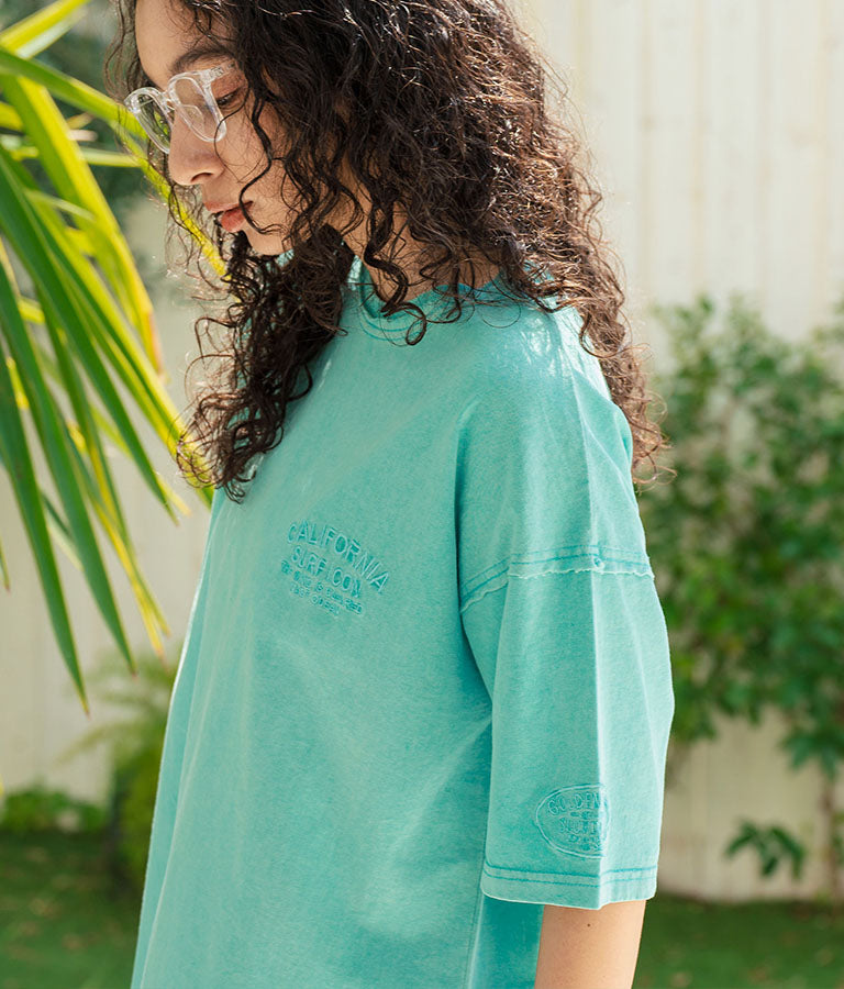 ピグメント加工 カットオフ CALIFORNIA ロゴ Tシャツ 853-5929
