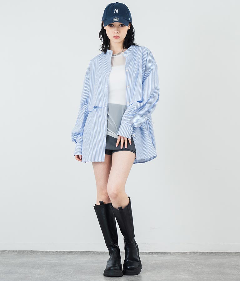 パワーメッシュ クルーネック ロングスリーブ Tシャツ 793-9230