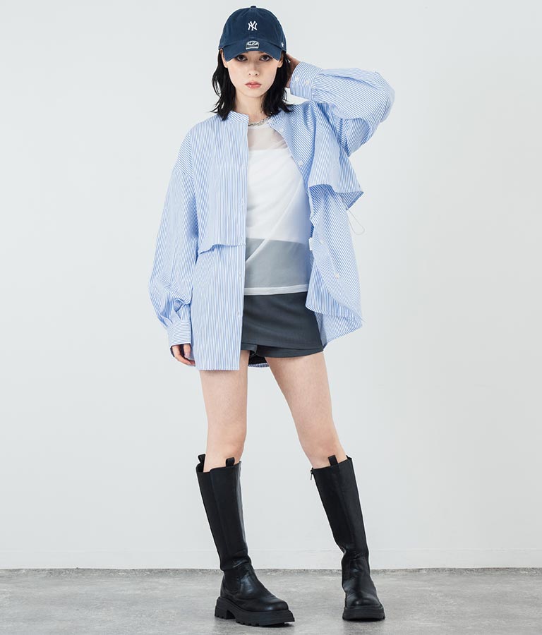 パワーメッシュ クルーネック ロングスリーブ Tシャツ 793-9230