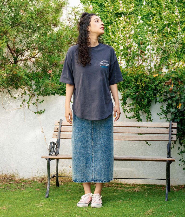 SURF ロゴ 刺繍 オーバーサイズ シルエット 半袖 Tシャツ 853-5928