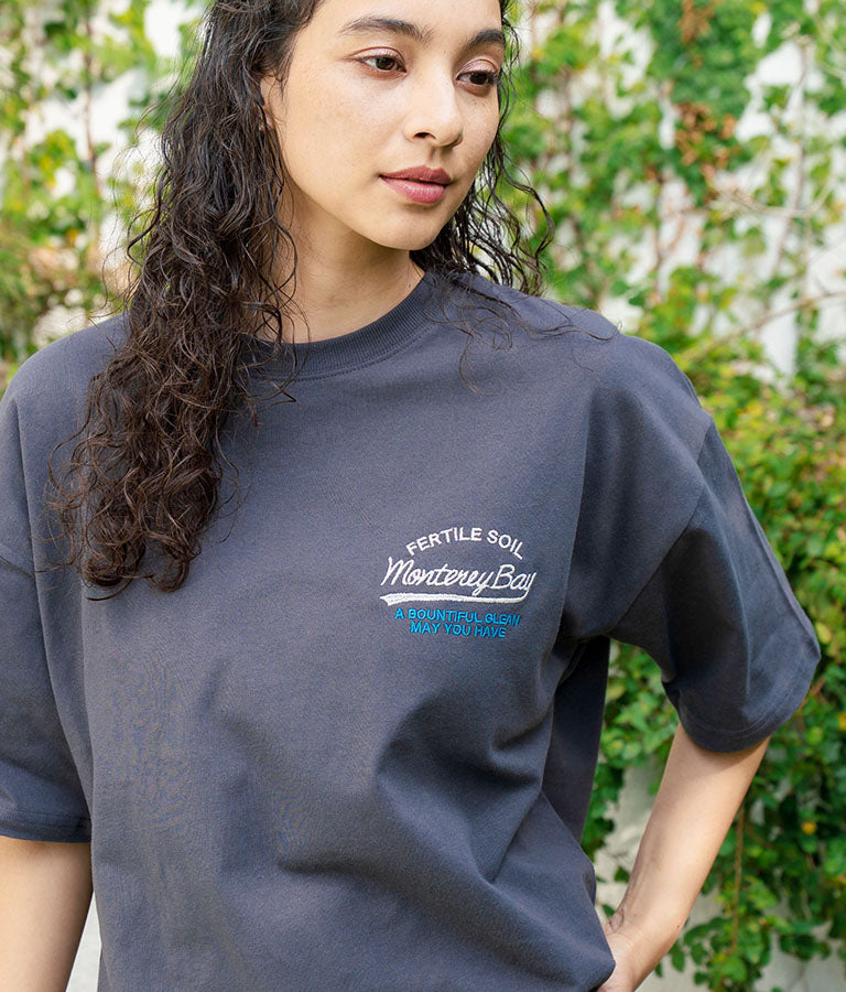 SURF ロゴ 刺繍 オーバーサイズ シルエット 半袖 Tシャツ 853-5928