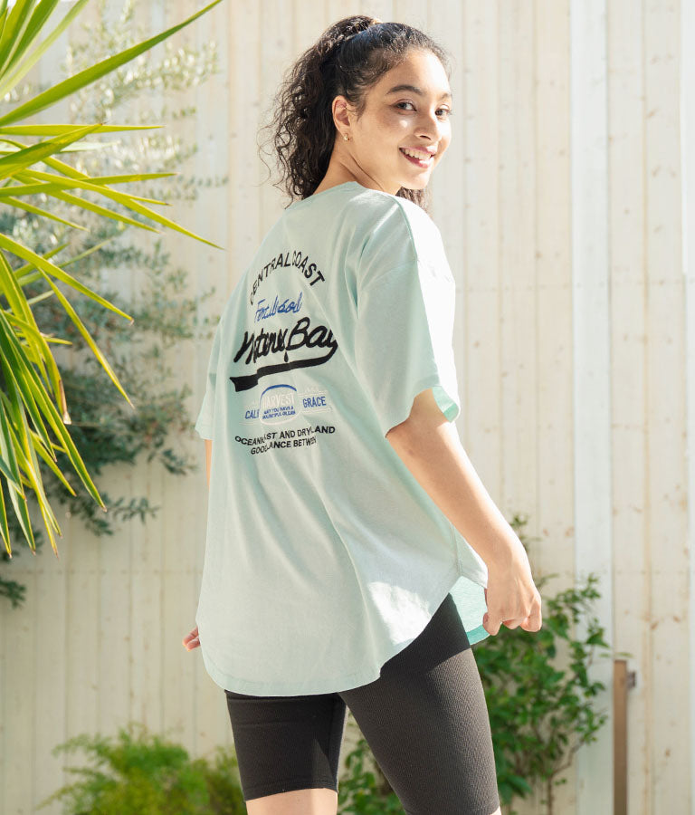 SURF ロゴ 刺繍 オーバーサイズ シルエット 半袖 Tシャツ 853-5928