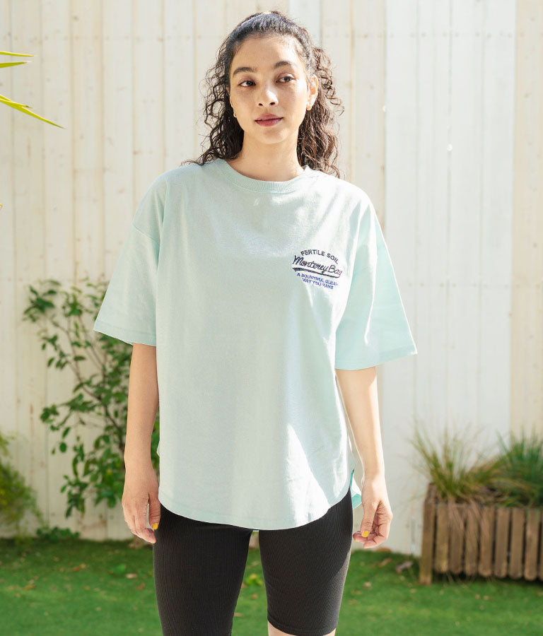 SURF ロゴ 刺繍 オーバーサイズ シルエット 半袖 Tシャツ 853-5928