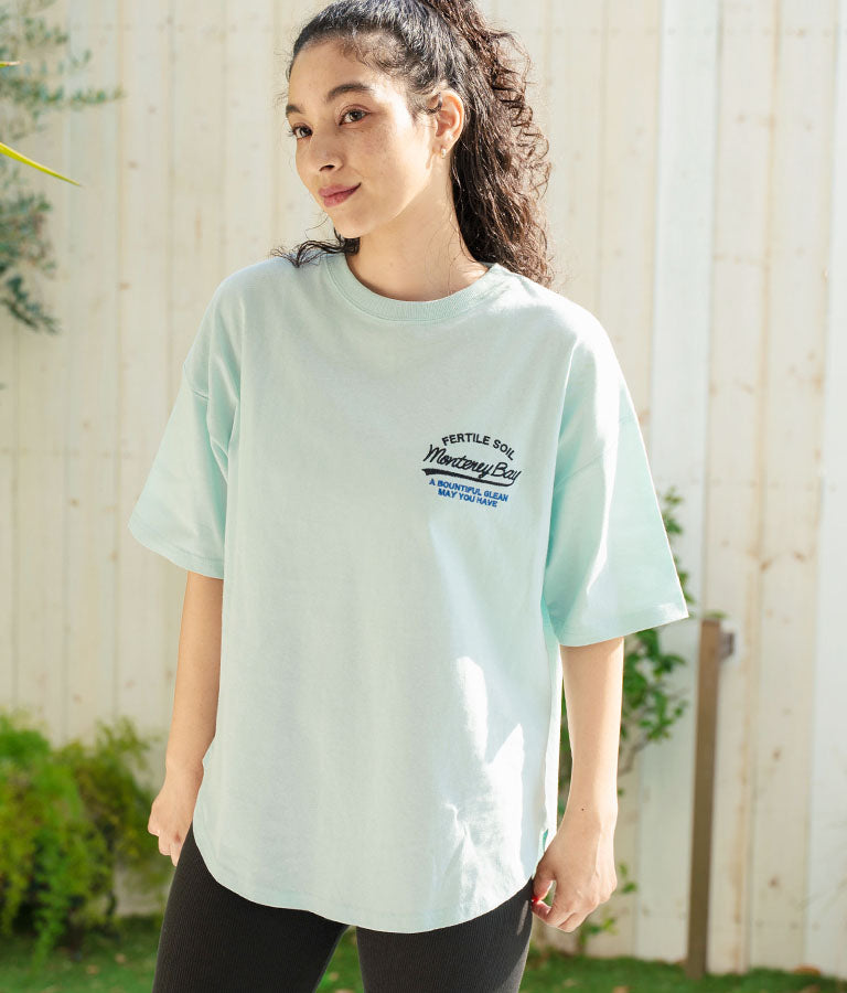 SURF ロゴ 刺繍 オーバーサイズ シルエット 半袖 Tシャツ 853-5928