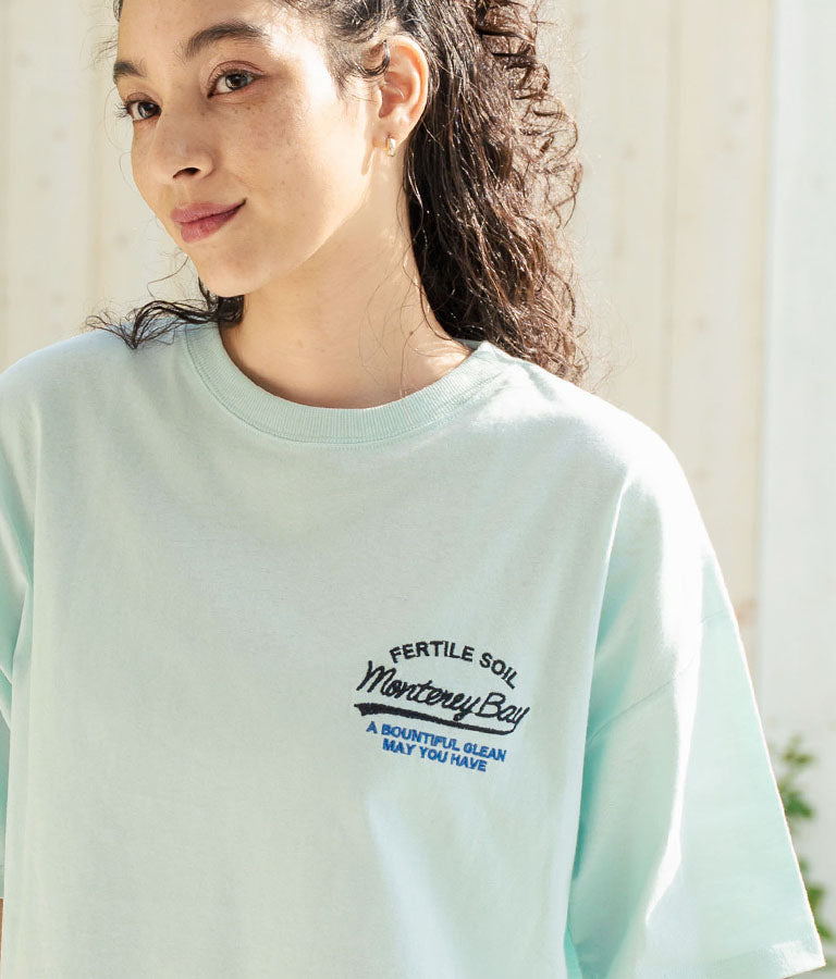 SURF ロゴ 刺繍 オーバーサイズ シルエット 半袖 Tシャツ 853-5928