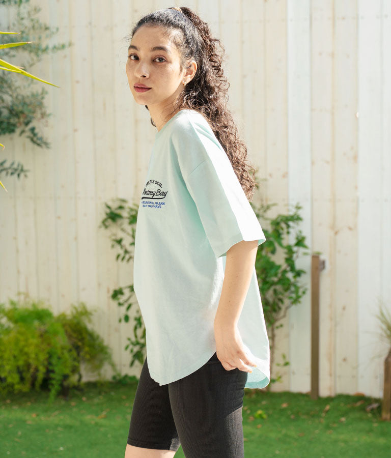 SURF ロゴ 刺繍 オーバーサイズ シルエット 半袖 Tシャツ 853-5928